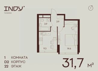 Продам 1-ком. квартиру, 31.7 м2, Москва, Хорошевский район