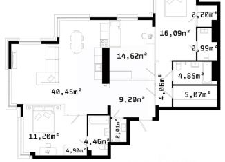 Продаю 3-ком. квартиру, 124.18 м2, Челябинская область