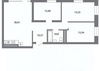 Продам 3-ком. квартиру, 92.02 м2, Рязанская область