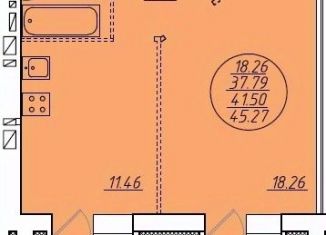 Продается 1-комнатная квартира, 41.5 м2, Йошкар-Ола