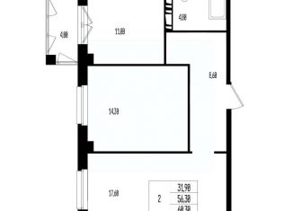 Продам квартиру, 60.3 м2, Волгоград