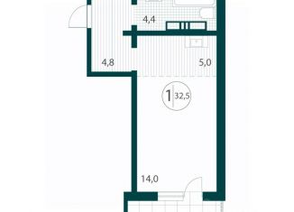 Продаю 1-комнатную квартиру, 32.5 м2, Иркутск, Ленинский округ