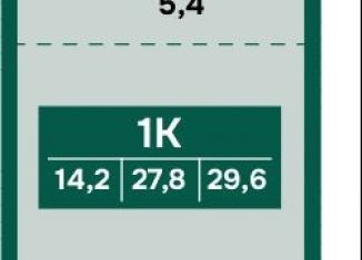 Продам 1-ком. квартиру, 29.6 м2, Барнаул