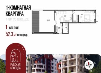 Продажа 1-ком. квартиры, 52.3 м2, Ярославль, Дзержинский район