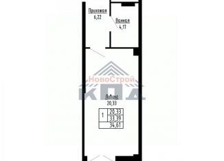 Продам 1-ком. квартиру, 35 м2, Омская область
