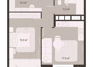 Продам 1-ком. квартиру, 50.8 м2, Рязанская область