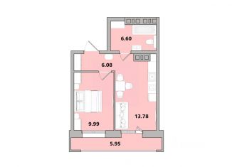 Продам 1-комнатную квартиру, 42.4 м2, Иркутск