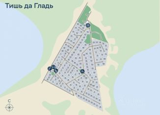 Продажа земельного участка, 16 сот., Ленинградская область, КП Тишь да гладь, 132