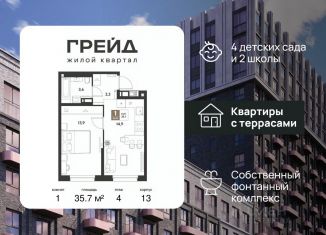 Продам однокомнатную квартиру, 35.7 м2, Краснодарский край