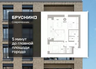 Продажа однокомнатной квартиры, 74.16 м2, Челябинская область