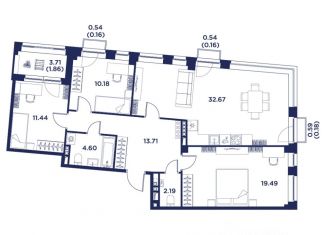 Продается 3-ком. квартира, 97.57 м2, Санкт-Петербург