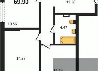 Продаю двухкомнатную квартиру, 69.92 м2, Воронежская область, Московский проспект, 140
