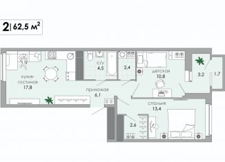 Продаю 3-комнатную квартиру, 61.9 м2, Тверь, Московский район