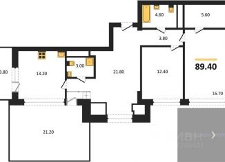 Продам 2-ком. квартиру, 89.4 м2, Воронеж, Ленинский район