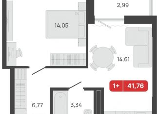 Продам однокомнатную квартиру, 41.76 м2, Шадринск
