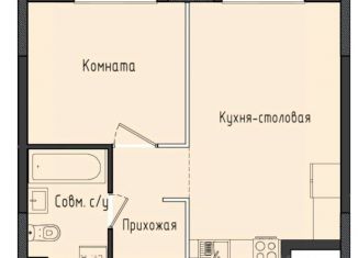 Продажа однокомнатной квартиры, 38.2 м2, село Первомайский, ЖК Город Оружейников