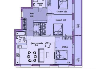 Продам 4-ком. квартиру, 104 м2, Татарстан, улица Абсалямова, 33к2