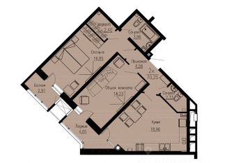 Продам двухкомнатную квартиру, 70.25 м2, Пятигорск