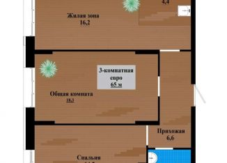 Трехкомнатная квартира на продажу, 65 м2, Забайкальский край