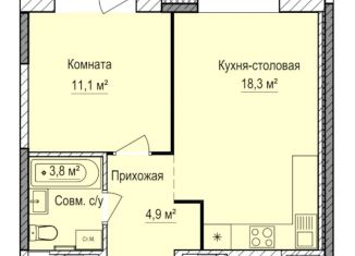 Продаю 1-ком. квартиру, 39 м2, Ижевск, Устиновский район
