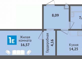 Однокомнатная квартира на продажу, 54.16 м2, Чебоксары, Ленинский район, улица Богдана Хмельницкого, 133
