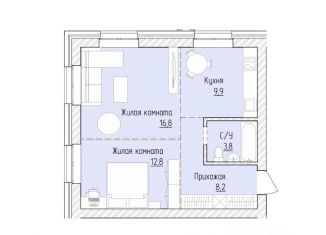 Продаю 2-ком. квартиру, 51.5 м2, Алтайский край, бульвар 9 Января