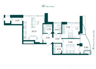 Продам 2-ком. квартиру, 68.71 м2, Уфа