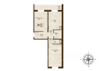 Продам двухкомнатную квартиру, 47.6 м2, Челябинск, улица Мечты, 9
