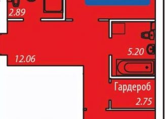 Продаю однокомнатную квартиру, 72 м2, Чебоксары, Ленинский район, улица Богдана Хмельницкого, 38