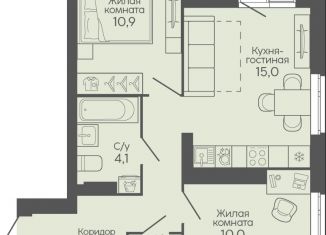 Продажа 2-ком. квартиры, 52.7 м2, Волгоград, Дзержинский район