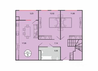 Продам 5-ком. квартиру, 128.7 м2, Ставрополь, Октябрьский район