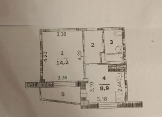 Продажа 1-ком. квартиры, 32 м2, Белгород, Западный округ, улица Щорса, 55А