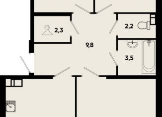 Продаю трехкомнатную квартиру, 93.5 м2, Кисловодск