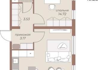 Продажа однокомнатной квартиры, 49.28 м2, Калининградская область