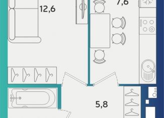 Продажа 1-комнатной квартиры, 30.3 м2, Ижевск, Индустриальный район, улица Васнецова, 34