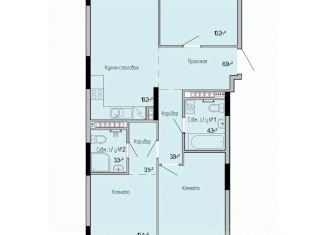 Продажа 3-ком. квартиры, 75.1 м2, село Первомайский