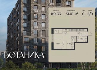Продажа квартиры студии, 31.01 м2, Липецкая область