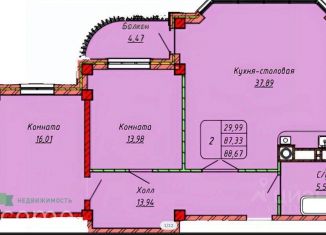 Продаю 3-комнатную квартиру, 88.67 м2, Ессентуки