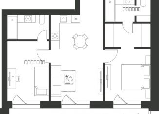 Продам 3-комнатную квартиру, 96.2 м2, село Ленино