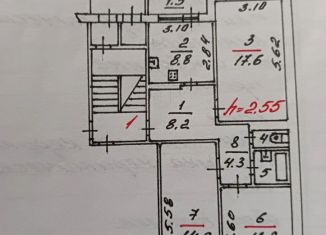 Продаю трехкомнатную квартиру, 69 м2, Псков, улица Алтаева, 7
