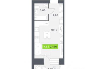Квартира на продажу студия, 27.9 м2, Северодвинск, проспект Победы, 15к2, ЖК Квартал Победы