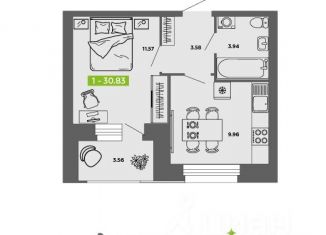 1-ком. квартира на продажу, 30.8 м2, Архангельск