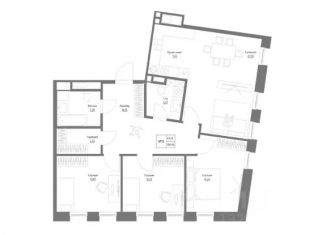 4-ком. квартира на продажу, 100.93 м2, Казань