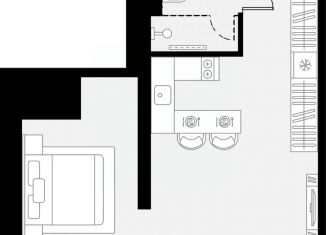 Продам 1-ком. квартиру, 35.35 м2, Казань