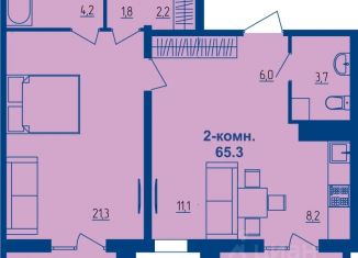 Продается 2-ком. квартира, 65.3 м2, Костромская область