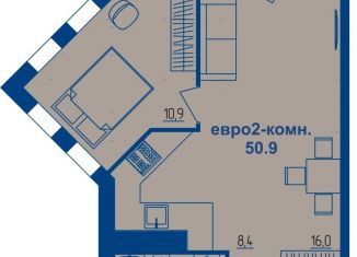 1-ком. квартира на продажу, 50.9 м2, Костромская область