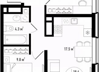 Продается 3-комнатная квартира, 48 м2, Астрахань, Советский район