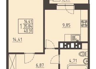 Продажа 1-ком. квартиры, 41 м2, Иркутск, улица Рылеева, 3