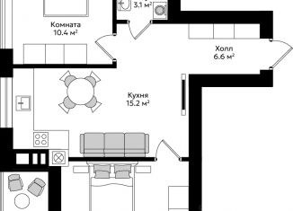 Продажа 2-ком. квартиры, 48.2 м2, Гурьевск