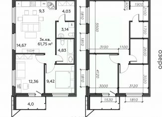 Продам 3-комнатную квартиру, 61.75 м2, Петрозаводск, район Пески